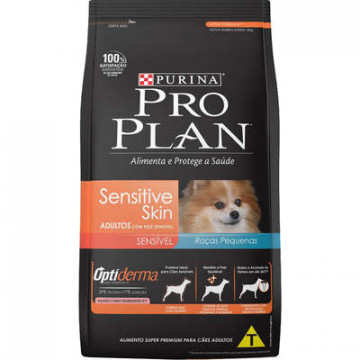 Ração Pro plan Cães Adultos Raças Pequenas Pele Sensível Salmão - 1kg